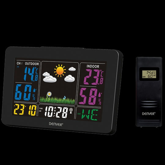 Denver WS-540 S0425122 Wireless Stație meteorologică Digital De masă Negru