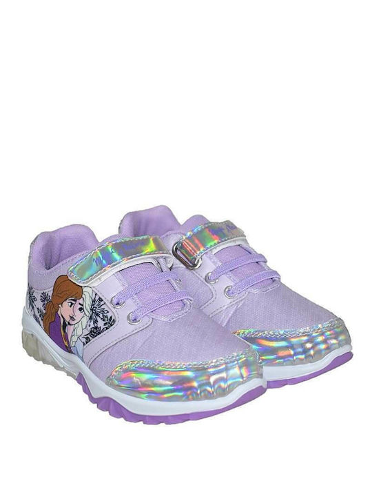 Disney Παιδικό Sneaker με Φωτάκια για Κορίτσι Λιλά