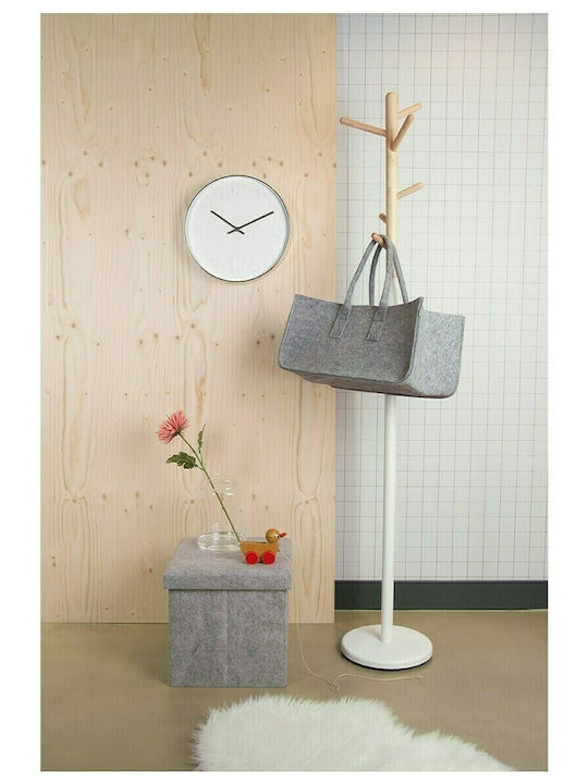 Present Time Mellow Zeitschriftenständer mit Griff Stoff Gray 26x26cm 1Stück