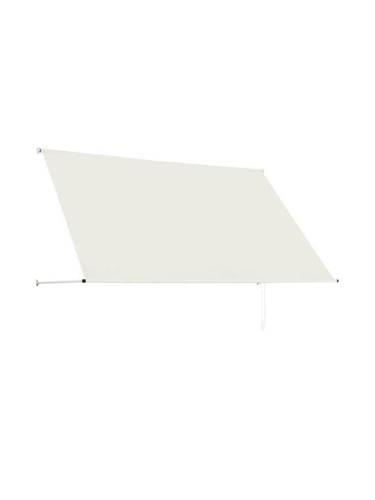 vidaXL Terrace Wall Tent Cream 2.5x1.5cm