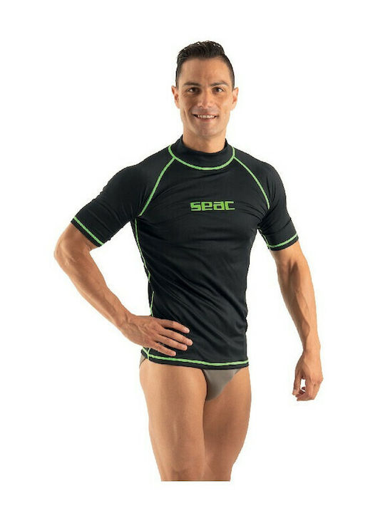 Seac T-Sun Men's Short Sleeve Sun Protection Shirt Black