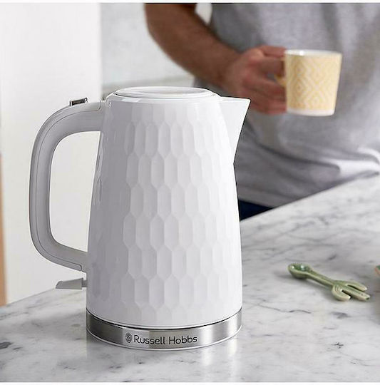 Russell Hobbs Honeycomb Reisekessel 1.7Es 2400W Weiß