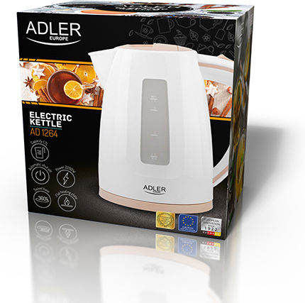 Adler Βραστήρας 1.7lt 2200W Λευκός