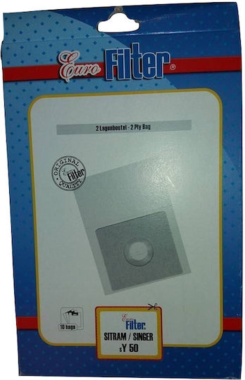 Euro Filter SY 50 Staubsaugerbeutel 5Stück Kompatibel mit Staubsauger Ariete / Rohnson / Sängerin