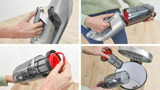 Bosch Rechargeable 2 in 1 Stick & Handheld Vacuum 21.6V Silver BCH3K2301