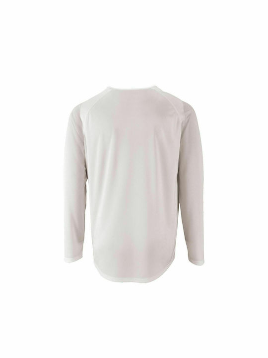 Sol's Sporty LSL Men's Long Sleeve Promotional Blouse White 02071-102