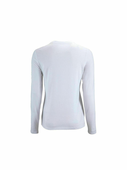 Sol's Imperial LSL Women's Long Sleeve Promotional T-Shirt White