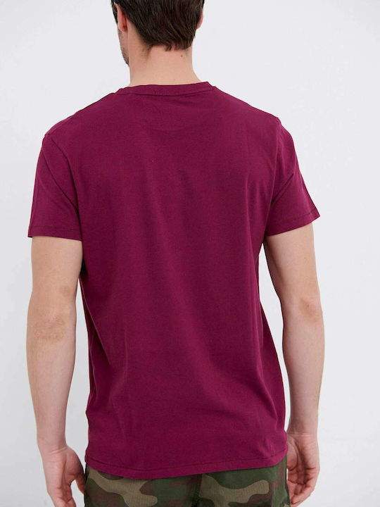 Funky Buddha Herren T-Shirt Kurzarm Grape
