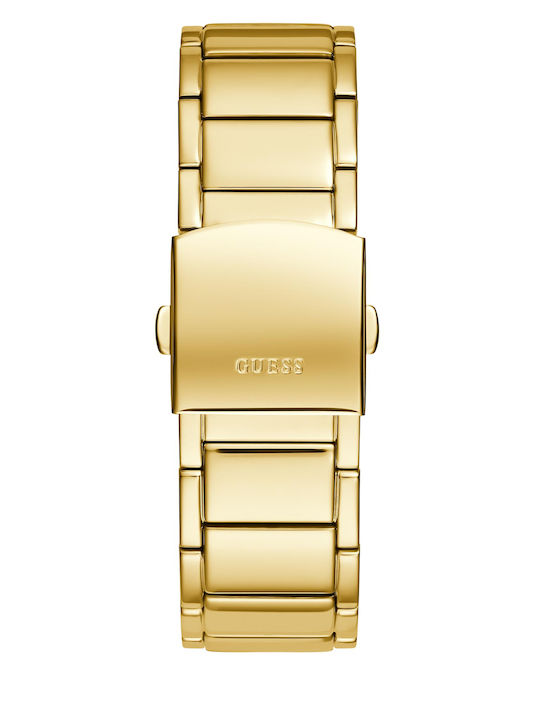 GC Watches Ανδρικό Ρολόι 43mm Μπαταρίας με Χρυσό Μεταλλικό Μπρασελέ