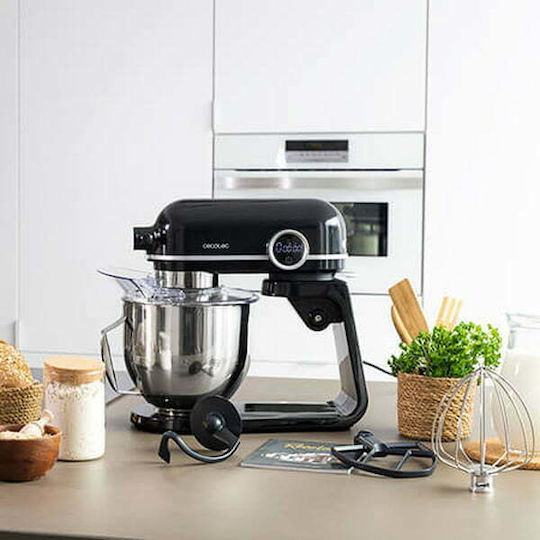 Cecotec Twist&Fusion 4500 Luxury Black Κουζινομηχανή 800W με Ανοξείδωτο Κάδο 5.2lt
