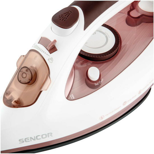Sencor Steam Iron 3100W with Ceramic Plate and Continuous Steam Supply 35g/min