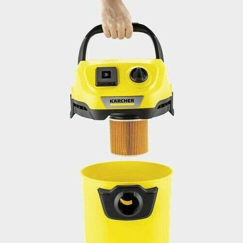 Karcher WD 3 P V-17/4/20 Σκούπα Υγρών / Στερεών 1000W με Πλαστικό Κάδο 17lt
