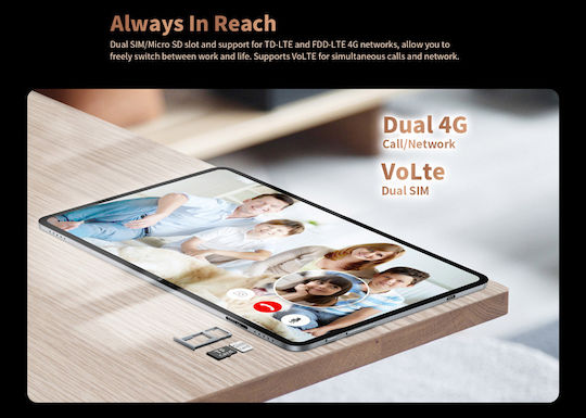 Teclast T40 Pro 4G 10.4" Tablet (8GB/128GB) Grey
