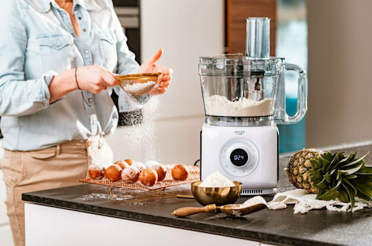 Adler Multifunctional Food Processor 1000W with Pot 3.5lt White