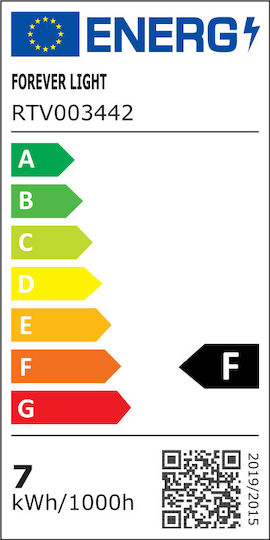 Forever Light Λάμπα LED 7W για Ντουί GU10 και Σχήμα PAR16 Ψυχρό Λευκό 570lm