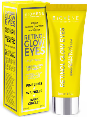 Biovene Glow Eyes Uplift Energy Ενυδατική & Αντιγηραντική Κρέμα Ματιών κατά των Μαύρων Κύκλων με Ρετινόλη 30ml