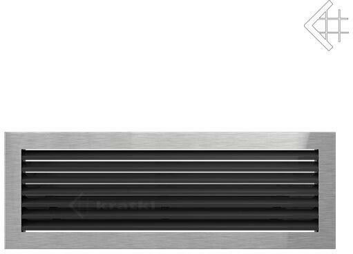 Kratki Fresh Ορθογώνια Περσίδα Τζακιού 49x17cm Inox