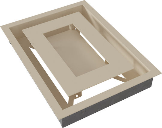 Kratki Ορθογώνια Περσίδα Τζακιού 30x22cm Μπεζ