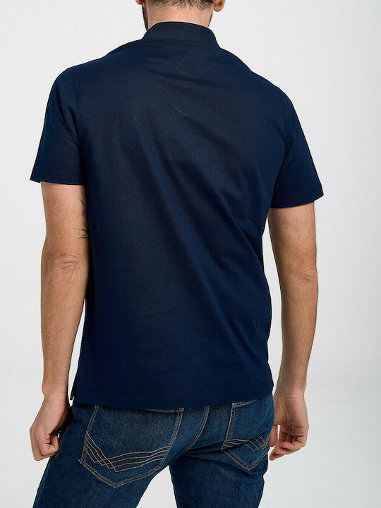 Paul & Shark Ανδρικό T-shirt Polo Navy Μπλε