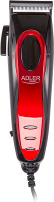 Adler Set Profesional Mașină de Tuns Electricitate Roșu AD 2825