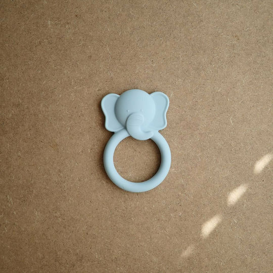 Mushie Elephant Μασητικός Κρίκος Οδοντοφυΐας από Σιλικόνη για 3 m+