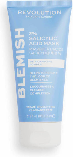 Revolution Beauty Skincare Blemish 2% Salicylic Acid Face Mask 65ml