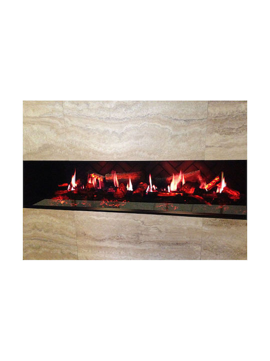 Dimplex Opti V Double Wall Mounted Electric Fireplace 70W 135.6x45cm Black