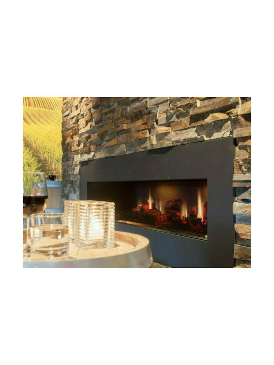 Dimplex Opti V Double Wall Mounted Electric Fireplace 70W 135.6x45cm Black