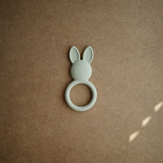 Mushie Bunny Μασητικός Κρίκος Οδοντοφυΐας από Σιλικόνη για 3 m+