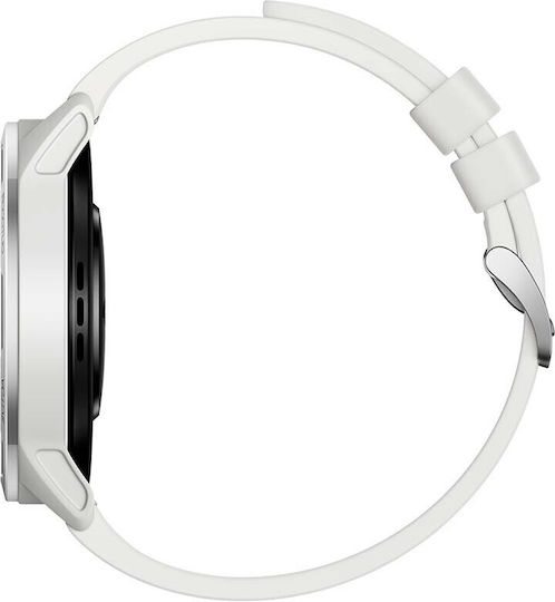 Xiaomi Watch S1 Active 47mm Wasserdicht mit Pulsmesser (Moon White)