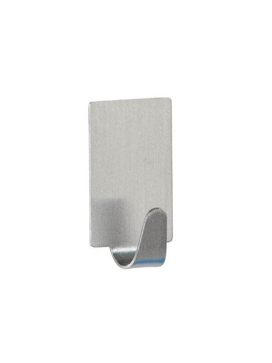 Wenko Single Wall-Mounted Bathroom Hook ​1.5x3.4cm Inox Silver