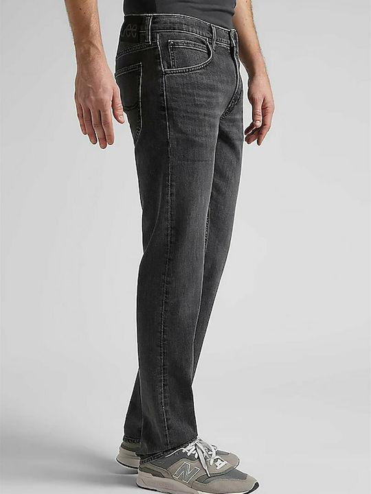 Daren Men's Jeans Pants Elastic with Regular Straight Fit Gray