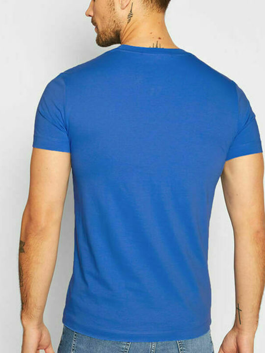Calvin Klein T-shirt Bărbătesc cu Mânecă Scurtă Albastru