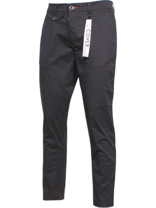 Melt Trousers Chino Elastic in Slim Fit Black