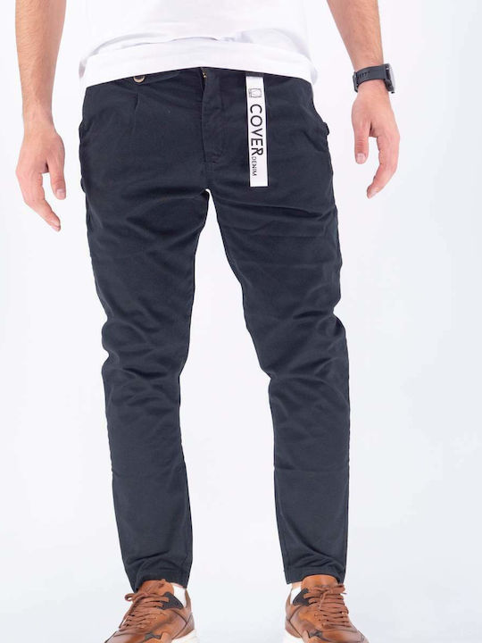 Melt Trousers Chino Elastic in Slim Fit Black