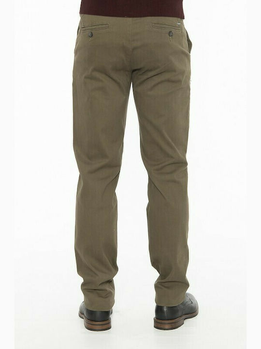 Double Men's Trousers Chino Khaki