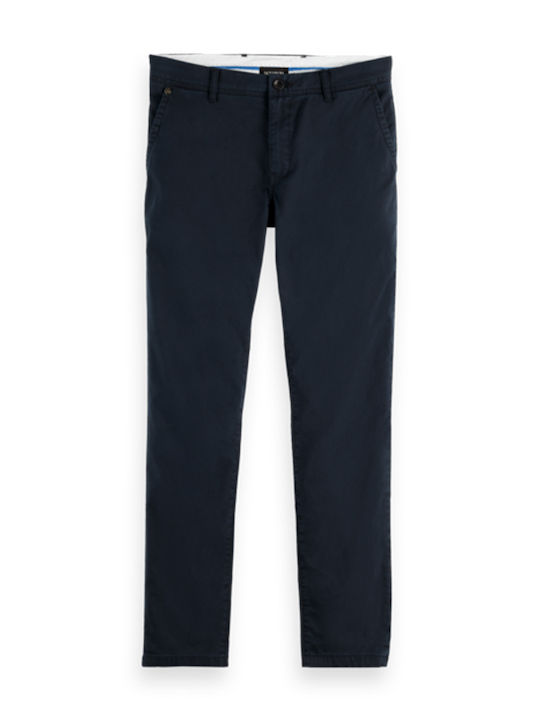 Mott Παντελόνι Chino Ελαστικό σε Slim Εφαρμογή Navy Μπλε
