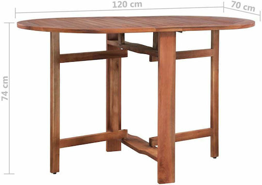 Tisch Zusammenklappbar 120x70x74cm