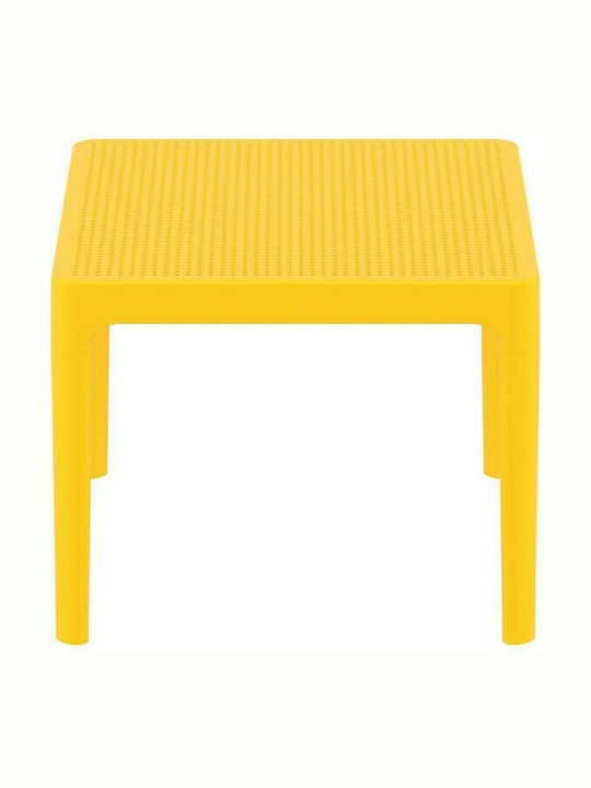 Tisch für kleine Außenbereiche Stabil Sky Gelb 60x50x40cm