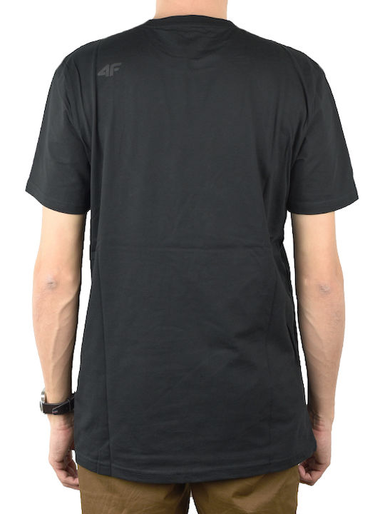 4F Men's Athletic T-shirt Short Sleeve Black