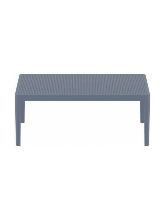 Sky Sitting Room Outdoor Polypropylene Table Gray 100x60x40cm