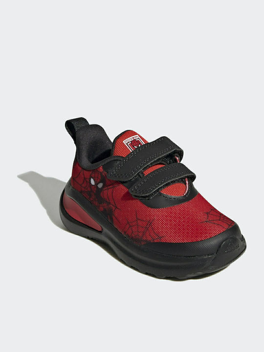 Fortarun Fortarun Kids Sports Shoes Running with Hoop & Loop Closure Vivid Red / Core Black / Cloud White