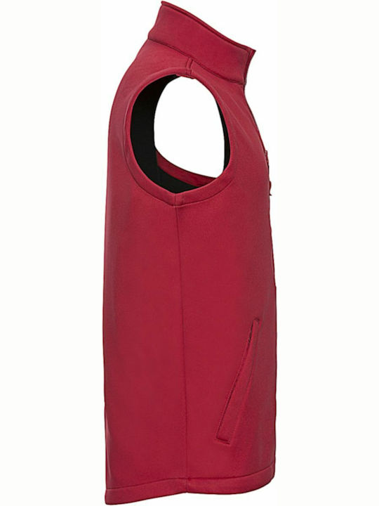 Russell Europe Αμάνικο Μπουφάν Softshell Αδιάβροχο και Αντιανεμικό Κόκκινο