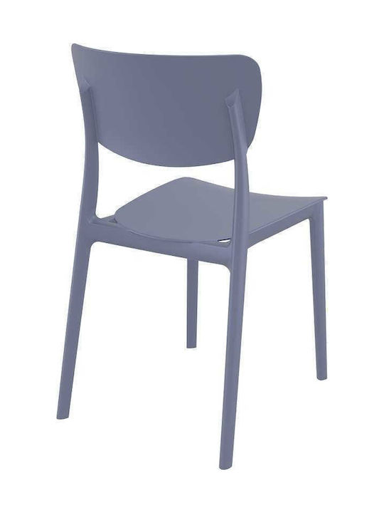 Outdoor Chair Polypropylene Monna 127 Dark Grey 45x53x82cm