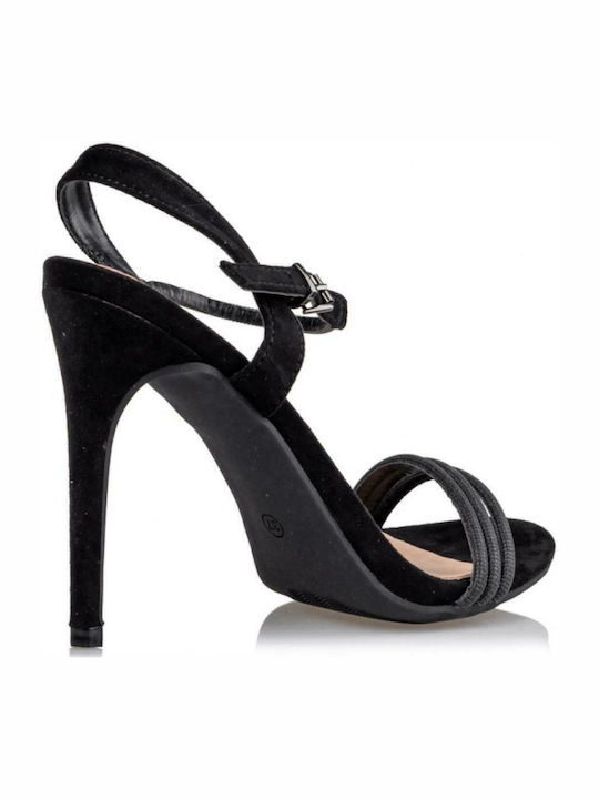 Suede Sandals Black