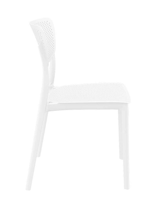 Outdoor Chair Polypropylene Lucy 129 White 45x53x82cm