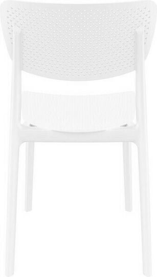 Scaun de exterior Polipropilenă Lucy 129 Alb 45x53x82cm