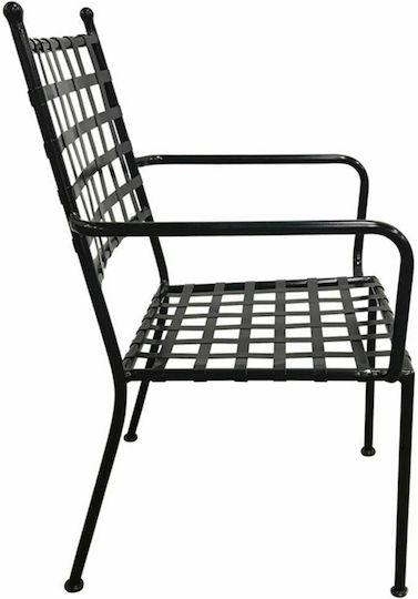 Outdoor Chair Metallic Paton Sand Brown Mesh 54x62x92cm