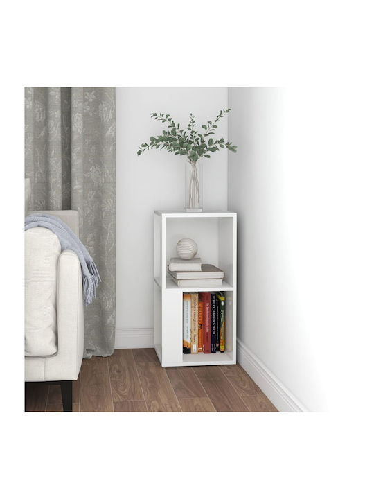 Corner White Bookcase 33x33x67cm