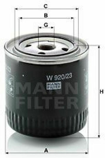 Mann Filter Φίλτρο Λαδιού Αυτοκινήτου για Nissan